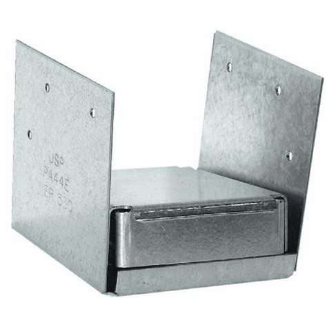 4 x 4 steel 2-sided post anchor with display box|4x4 double zinc post anchor.